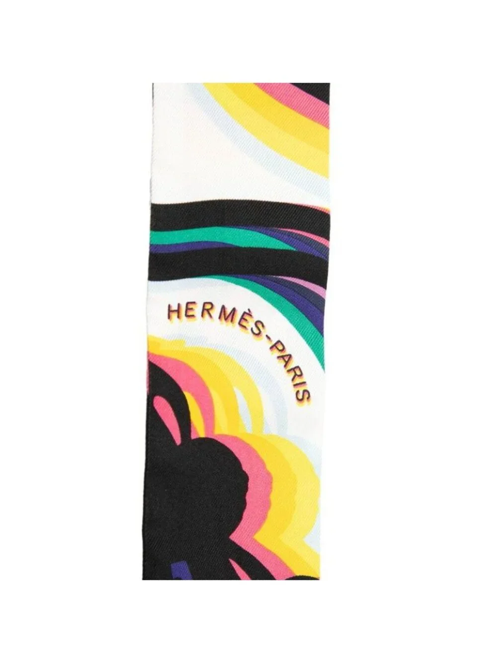 Hermes Twilly Brides de Gala Ceremonial Bridle Scarf Multicolor Silk - Picture 3 of 5